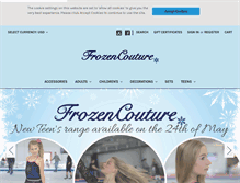 Tablet Screenshot of frozencouture.com